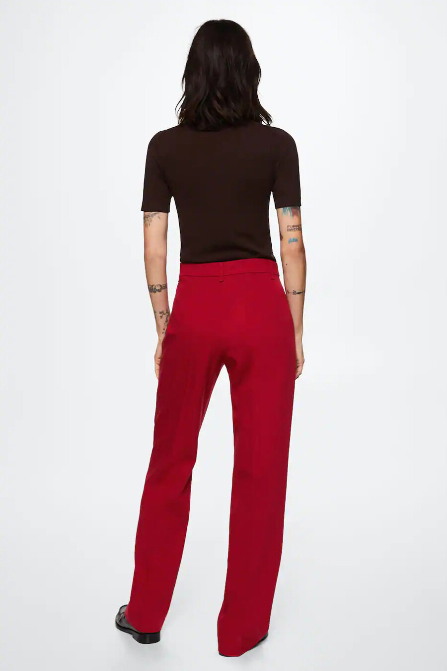 Pantalon de costume Rouge MANGO 37084377 MNG 22 RED POINTCARRE